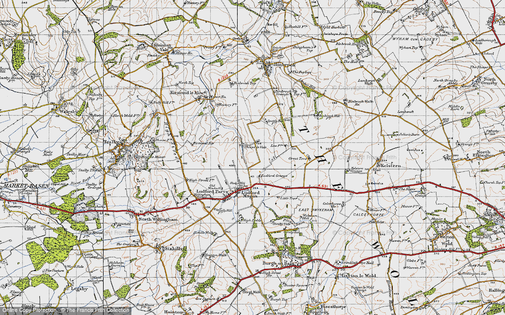 Old Map of Thorpe le Vale, 1946 in 1946