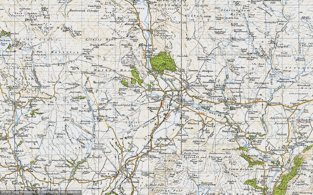 Old Map of Threshfield, 1947 in 1947