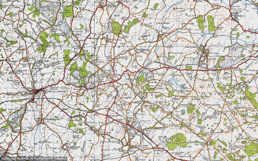 Old Map of Thringstone, 1946 in 1946