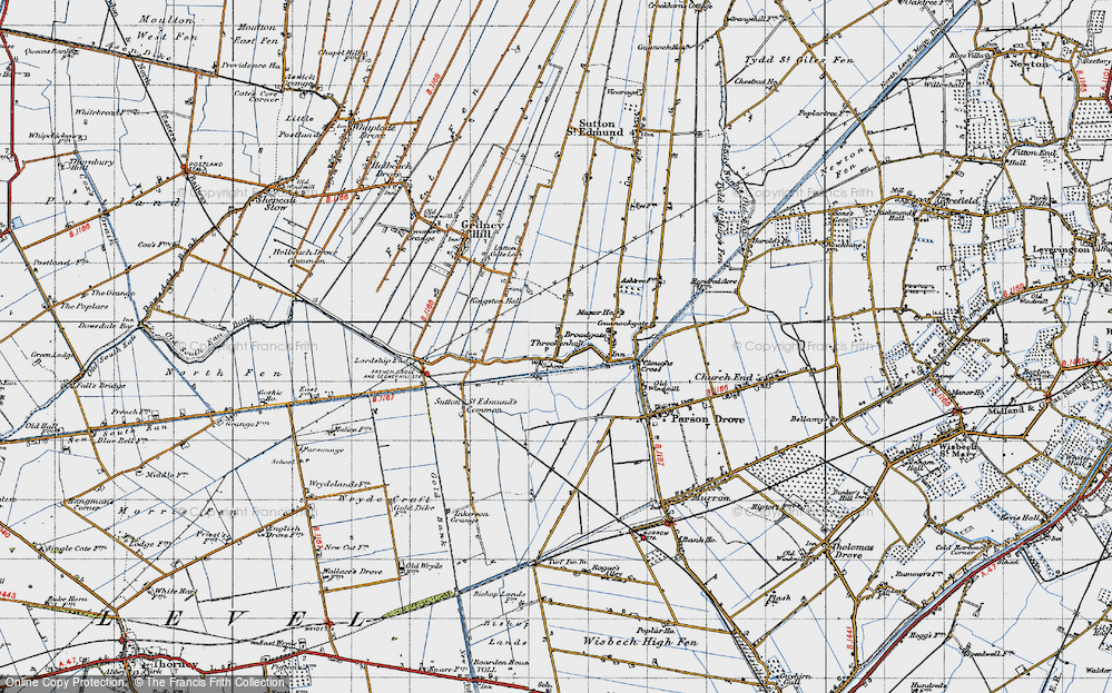 Old Map of Throckenholt, 1946 in 1946