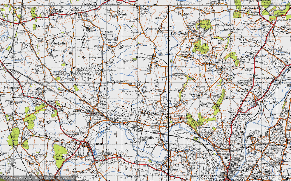 Old Map of Throckmorton, 1946 in 1946