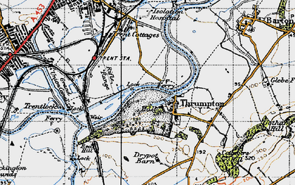 Old map of Thrumpton in 1946