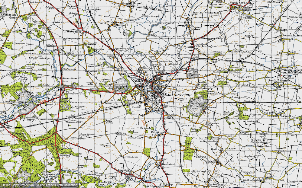 Old Map of Thrumpton, 1947 in 1947