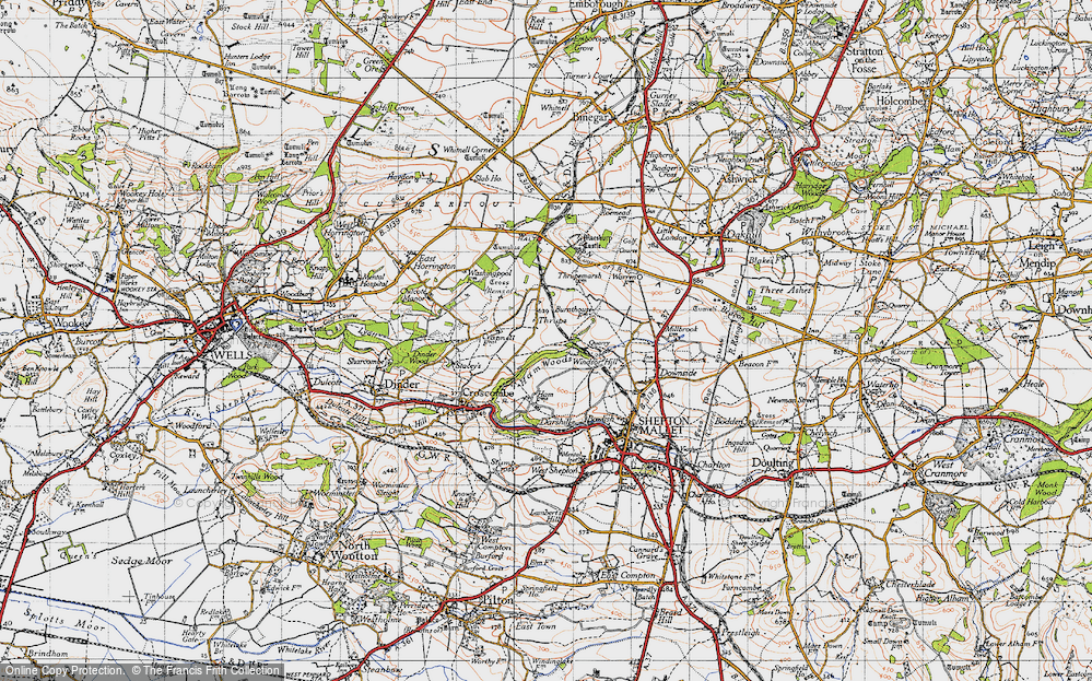 Old Map of Thrupe, 1946 in 1946