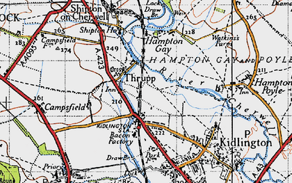 Old map of Thrupp in 1946