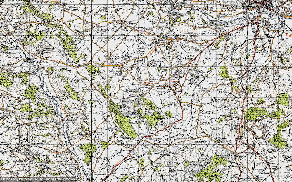 Old Map of Thruxton, 1947 in 1947