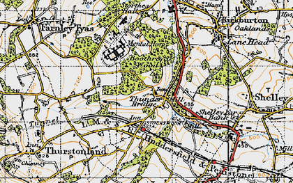 Old map of Boothroyd Wood in 1947