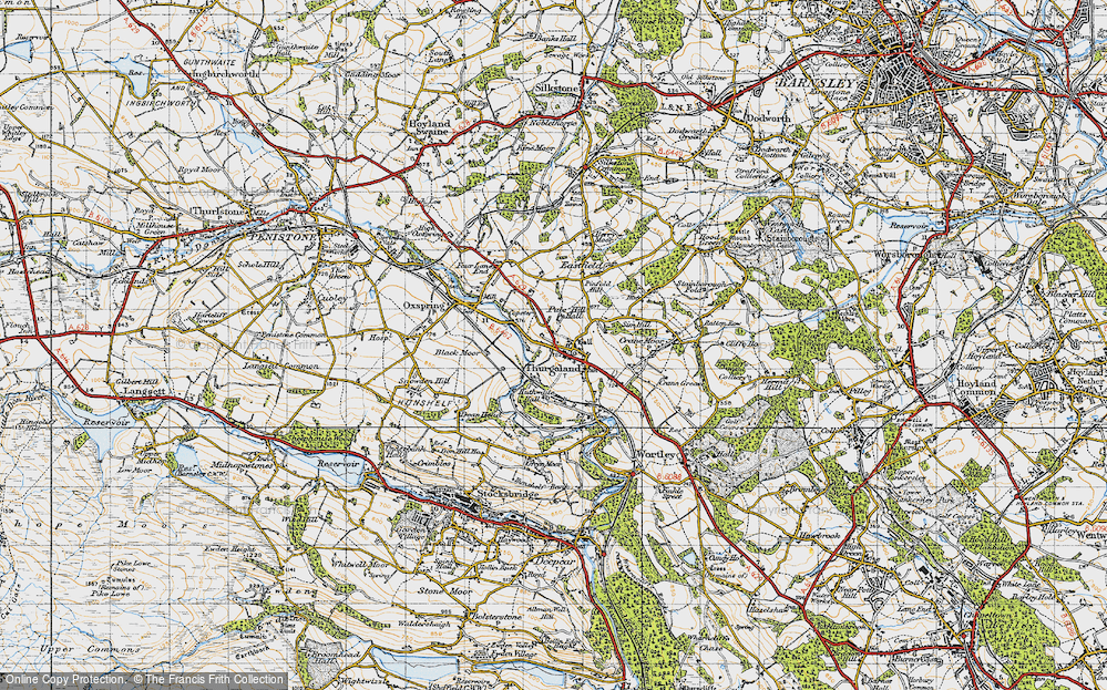 Old Map of Thurgoland, 1947 in 1947