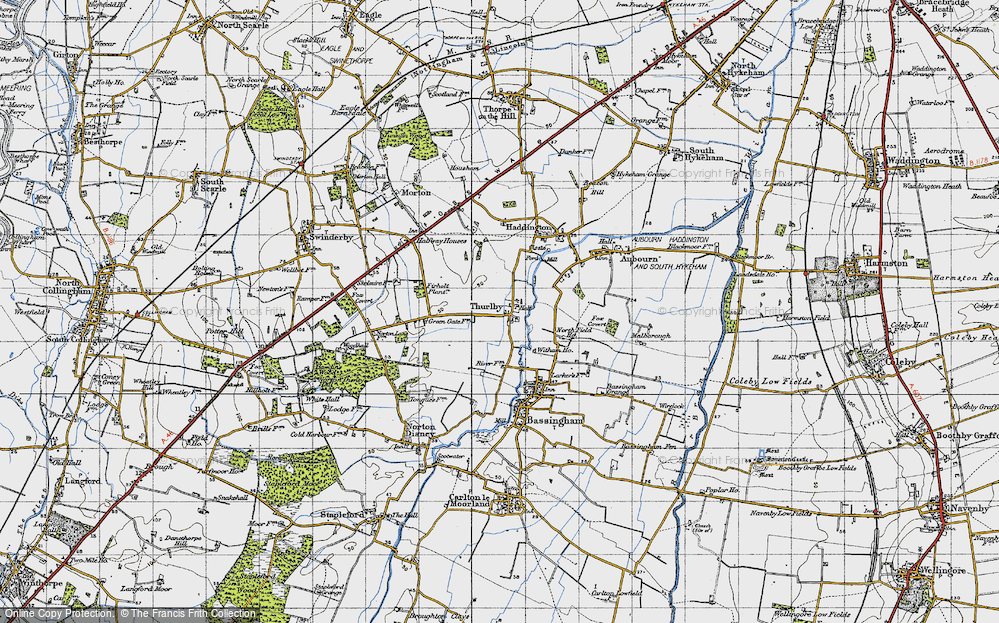 Old Map of Thurlby, 1947 in 1947