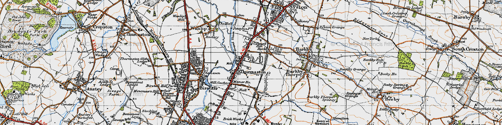 Old map of Thurmaston in 1946
