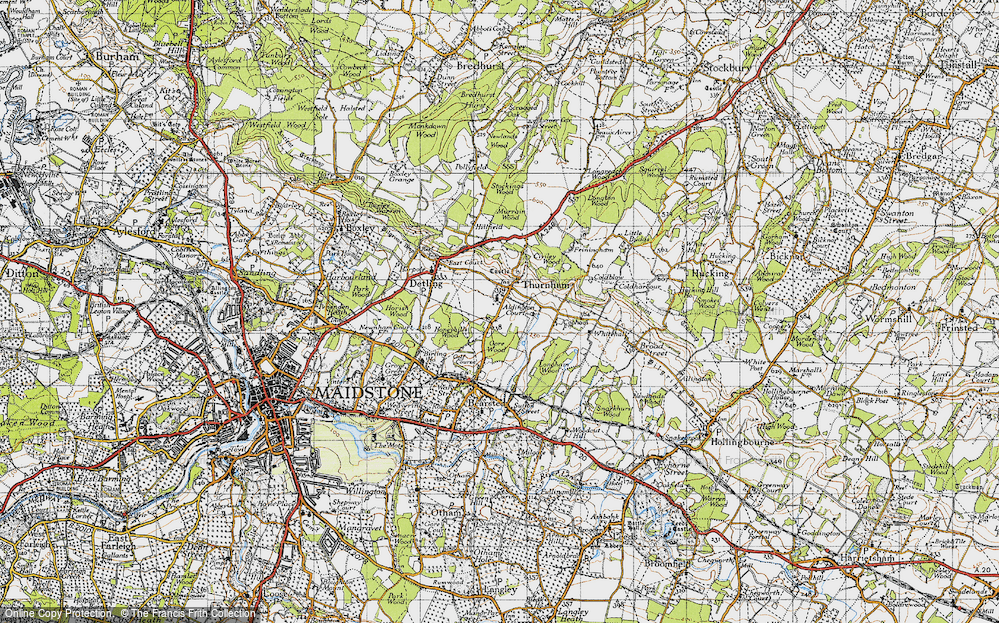 Old Map of Thurnham, 1946 in 1946