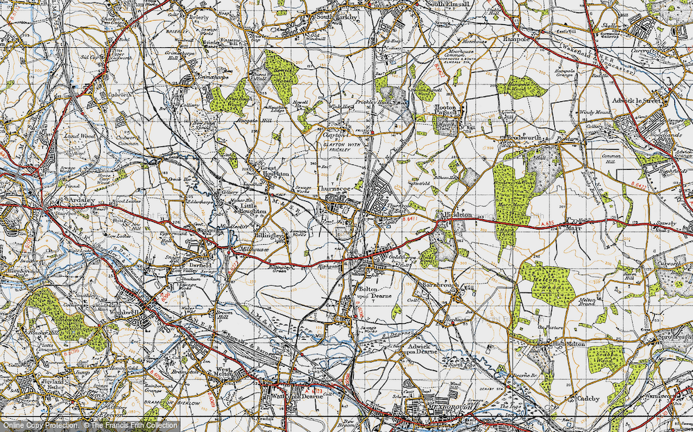 Old Map of Thurnscoe, 1947 in 1947