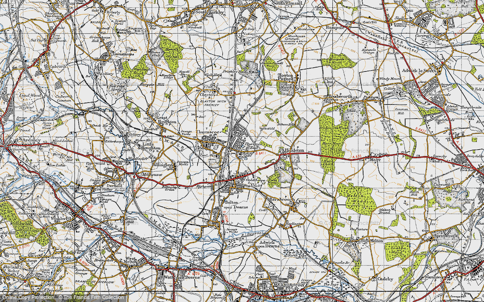 Old Map of Thurnscoe East, 1947 in 1947