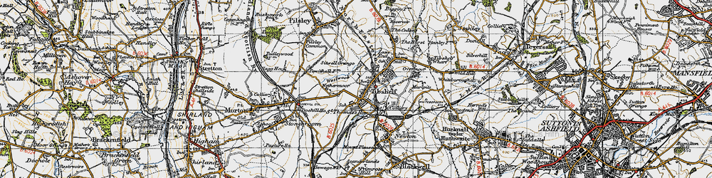 Old map of Westwood Brook in 1947