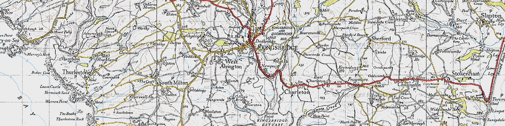 Old map of Ticket Wood in 1946