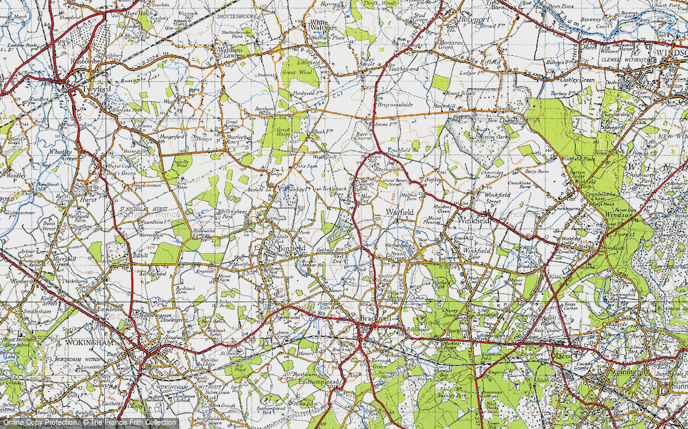 Old Map of Tickleback Row, 1940 in 1940