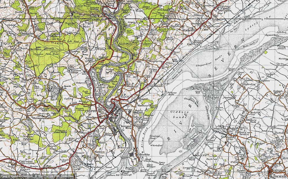 Old Map of Tidenham, 1946 in 1946