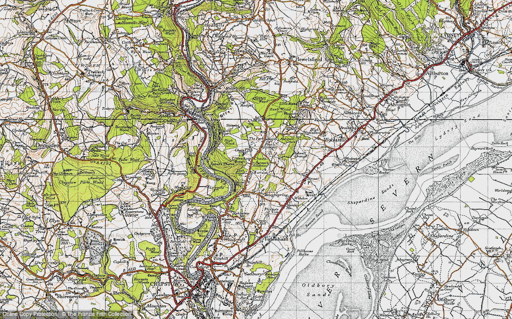 Old Map of Tidenham Chase, 1946 in 1946