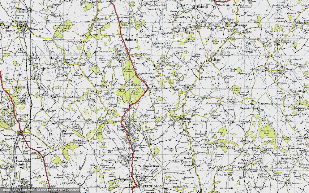 Old Map of Tiley, 1945 in 1945