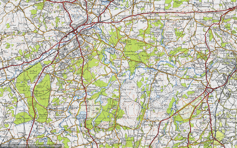 Old Map of Tilford, 1940 in 1940