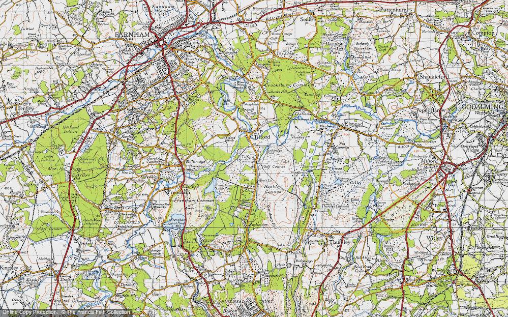 Old Map of Tilford Common, 1940 in 1940