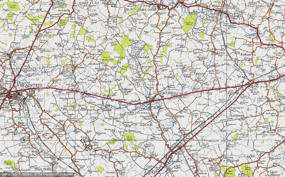 Old Map of Tilkey, 1945 in 1945