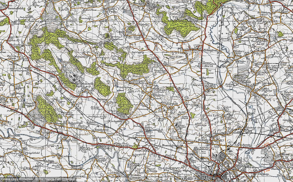 Old Map of Tillington, 1947 in 1947