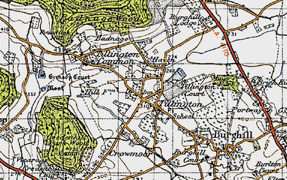 Old map of Tillington in 1947