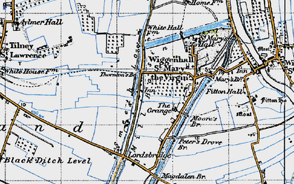 Old map of Tilney cum Islington in 1946