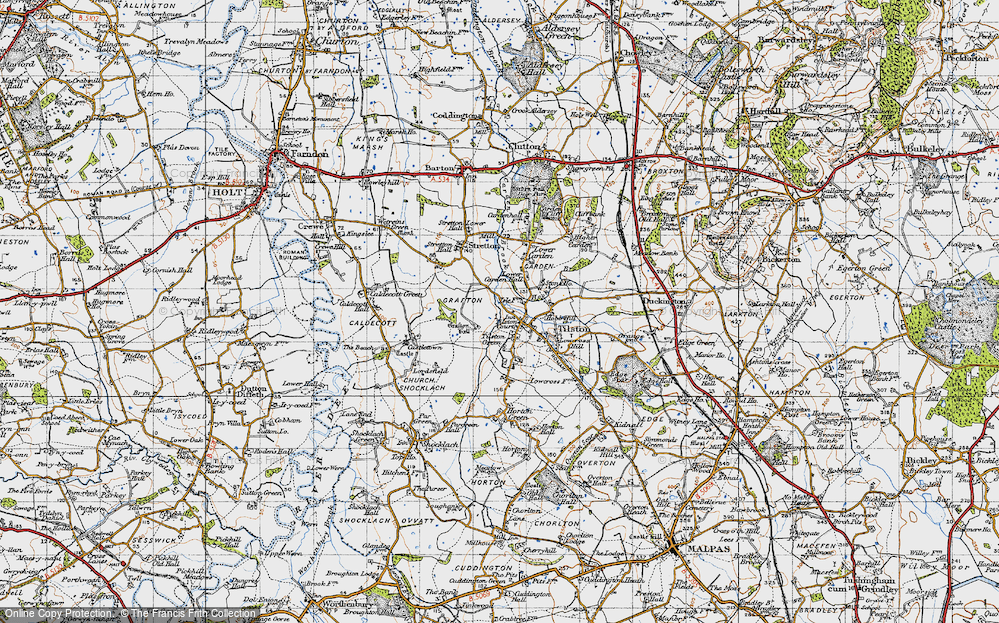 Old Map of Tilston, 1947 in 1947