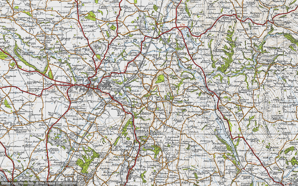 Old Map of Timbersbrook, 1947 in 1947