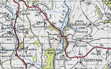 Old map of Timbrelham in 1946