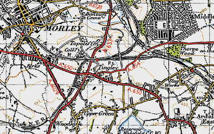 Old map of Tingley in 1947