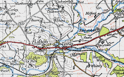 Old map of Tinhay in 1946