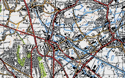 Old map of Tipton in 1946
