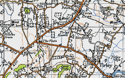 Old map of Tirley Knowle in 1947