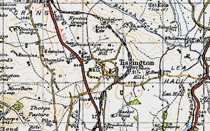 Old map of Bose Low in 1946