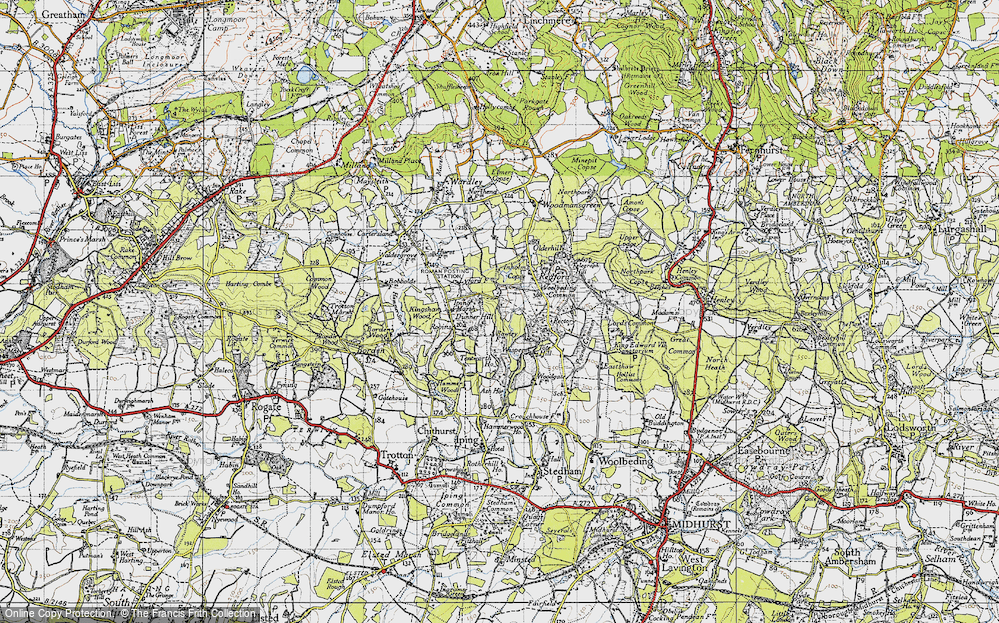 Old Map of Titty Hill, 1945 in 1945