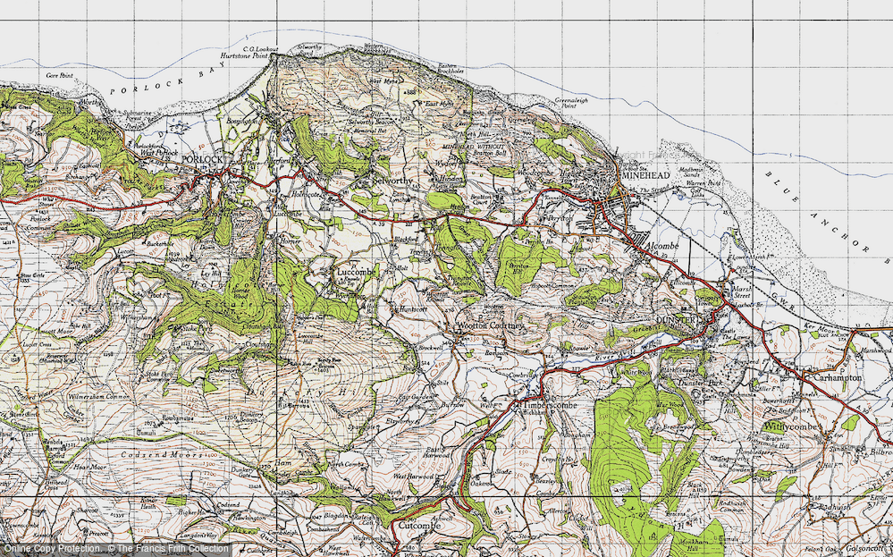 Old Map of Tivington Knowle, 1946 in 1946