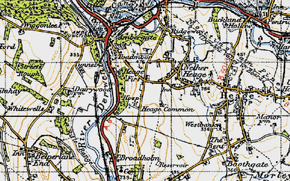 Old map of Toadmoor in 1946