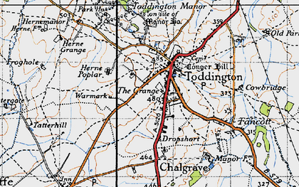 Old map of Toddington Park in 1946