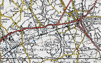 Old map of Tolskithy in 1946