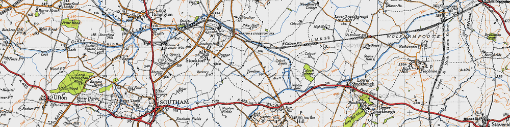 Old map of Tomlow in 1946