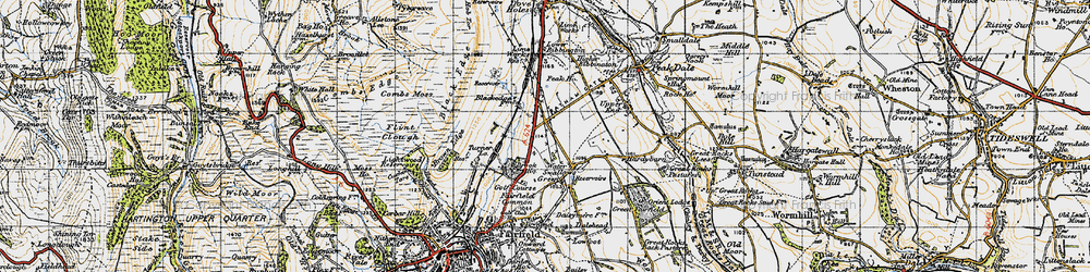 Old map of Tomthorn in 1947