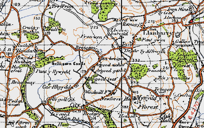 Old map of Ton Breigam in 1947