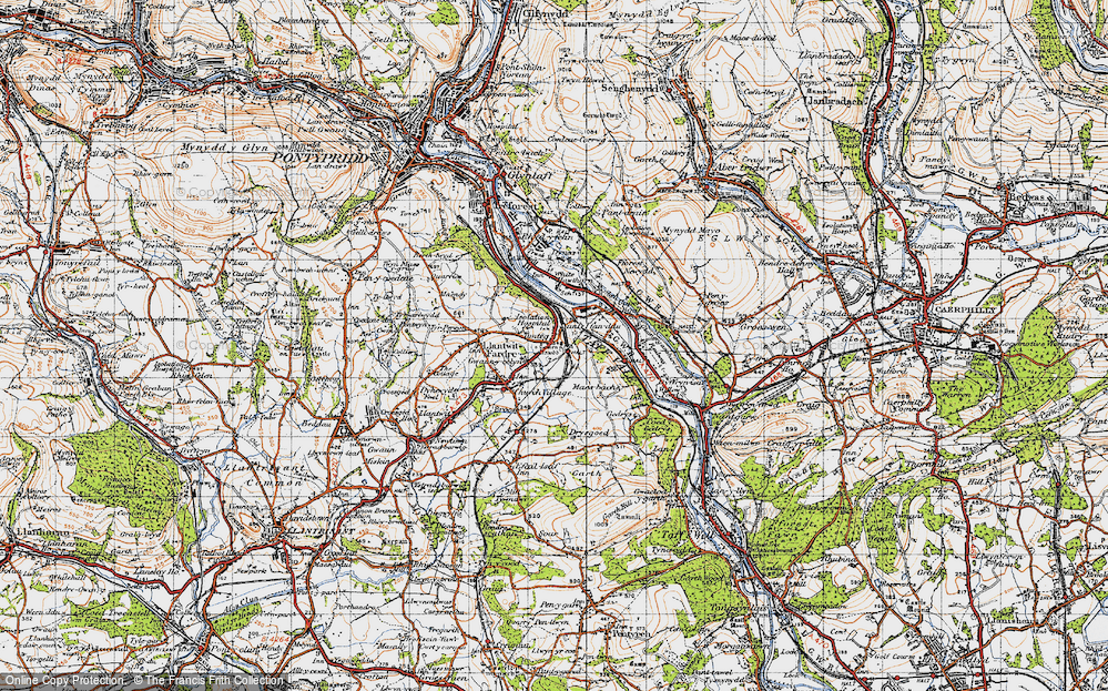 Old Map of Ton-teg, 1947 in 1947
