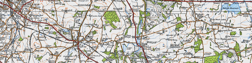 Old map of Tong Forge in 1946