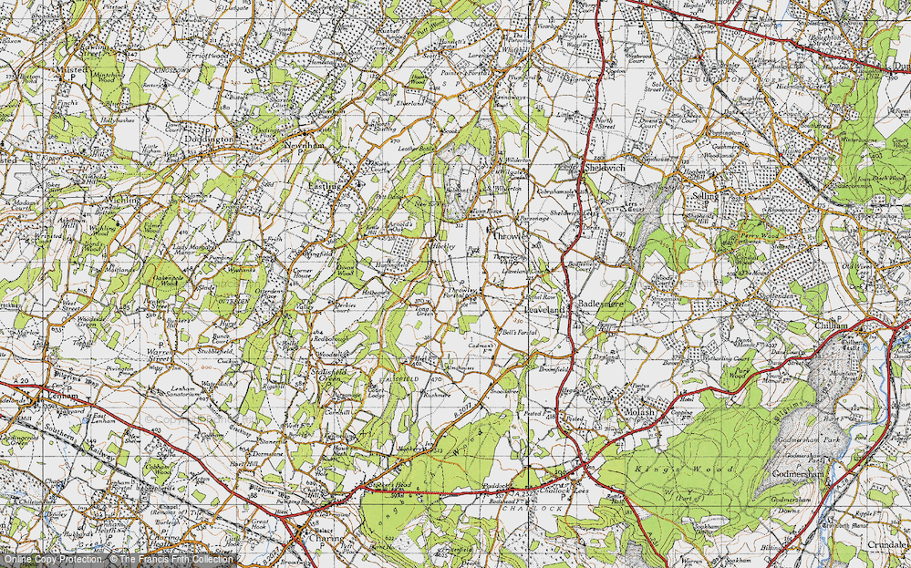 Old Map of Tong Green, 1946 in 1946