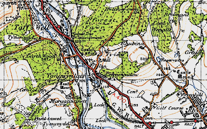 Old map of Tongwynlais in 1947
