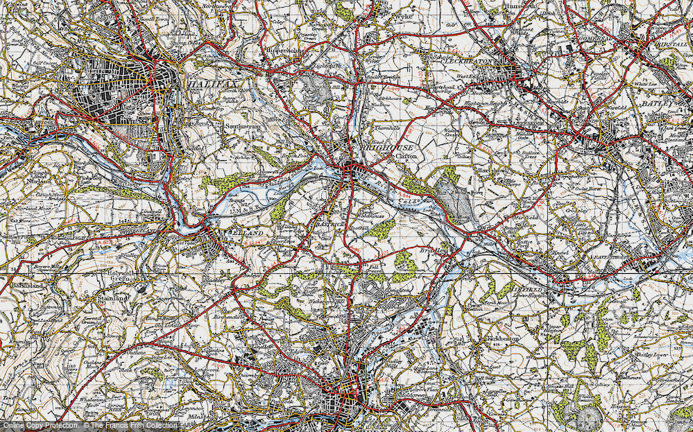 Old Map of Toothill, 1947 in 1947